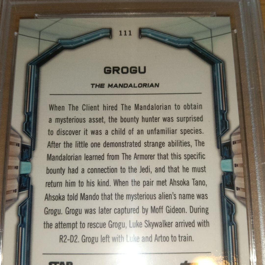Topps Star Wars 2022 Grogu Refractor Psa 10