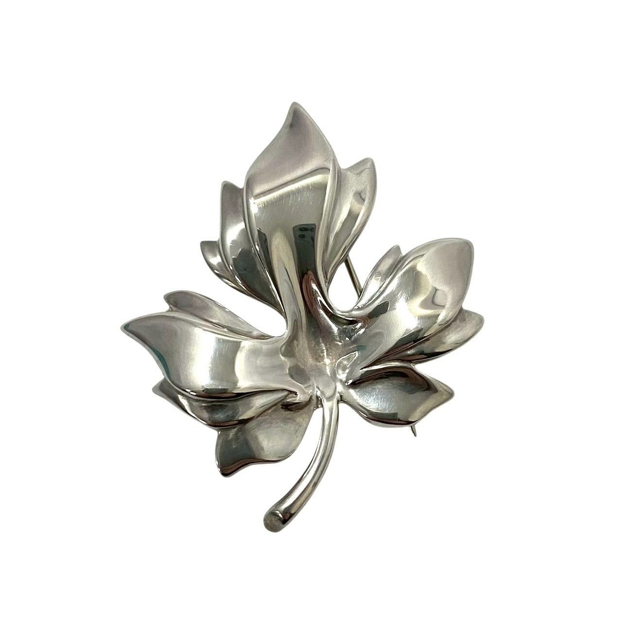 Tiffany Broach Corsage Tiffany&Co. 1995 Sv925 Sterling Silver/ 9.4G (Ser-6804)