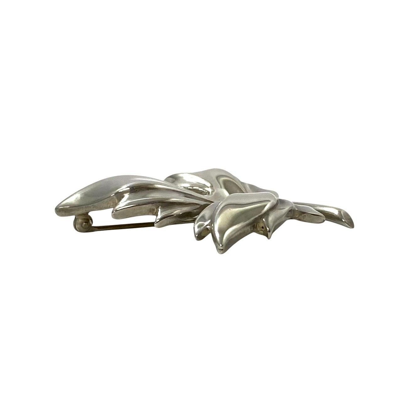 Tiffany Broach Corsage Tiffany&Co. 1995 Sv925 Sterling Silver/ 9.4G (Ser-6804)