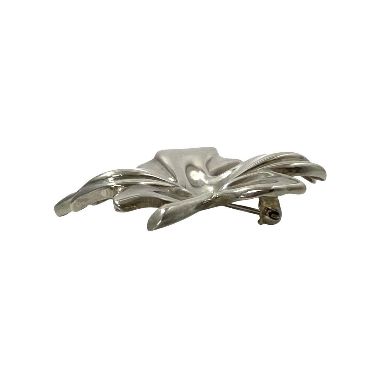 Tiffany Broach Corsage Tiffany&Co. 1995 Sv925 Sterling Silver/ 9.4G (Ser-6804)