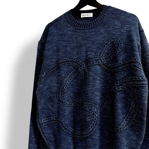 Vintage Knit Sweater 90S 3D