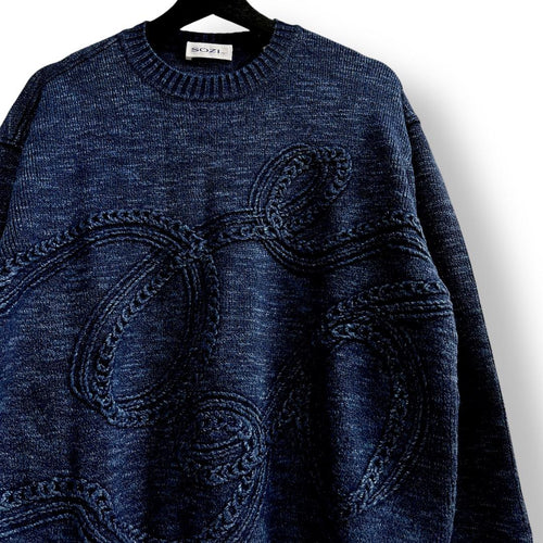 Vintage Knit Sweater 90S 3D