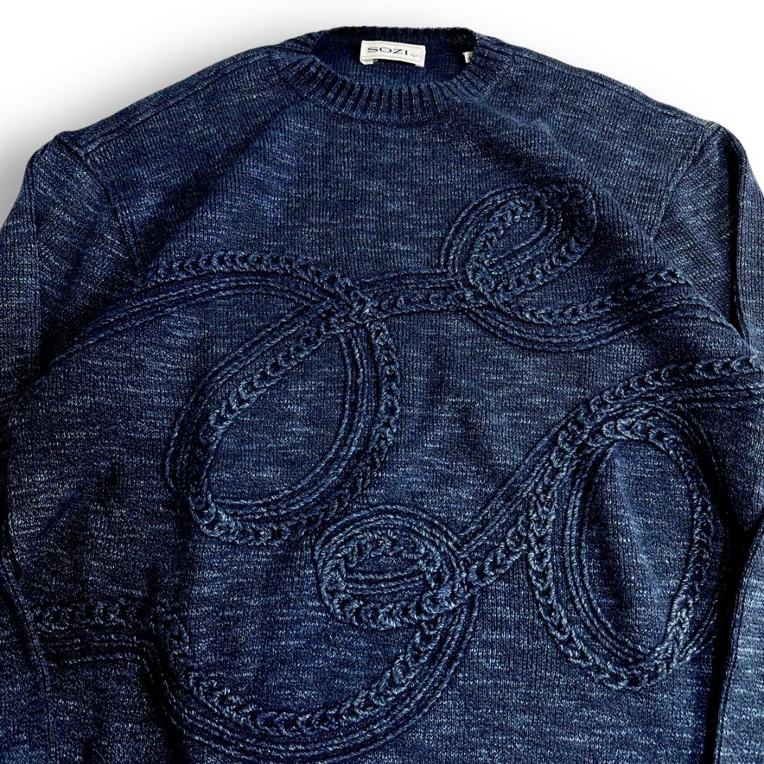 Vintage Knit Sweater 90S 3D