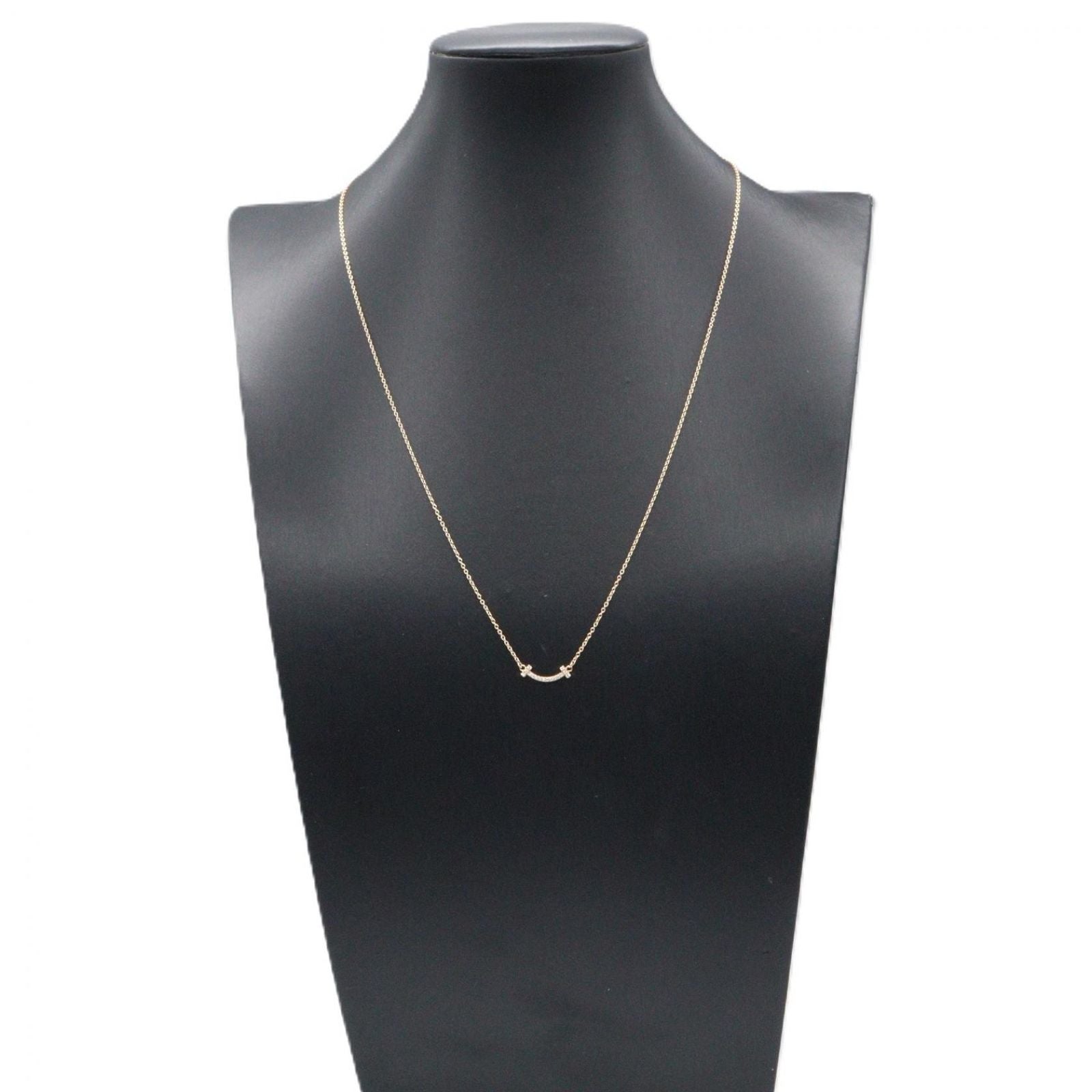 Tiffany Necklace Co T 42.5/47.5 K18Pg