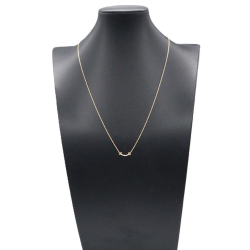 Tiffany Necklace Co T 42.5/47.5 K18Pg