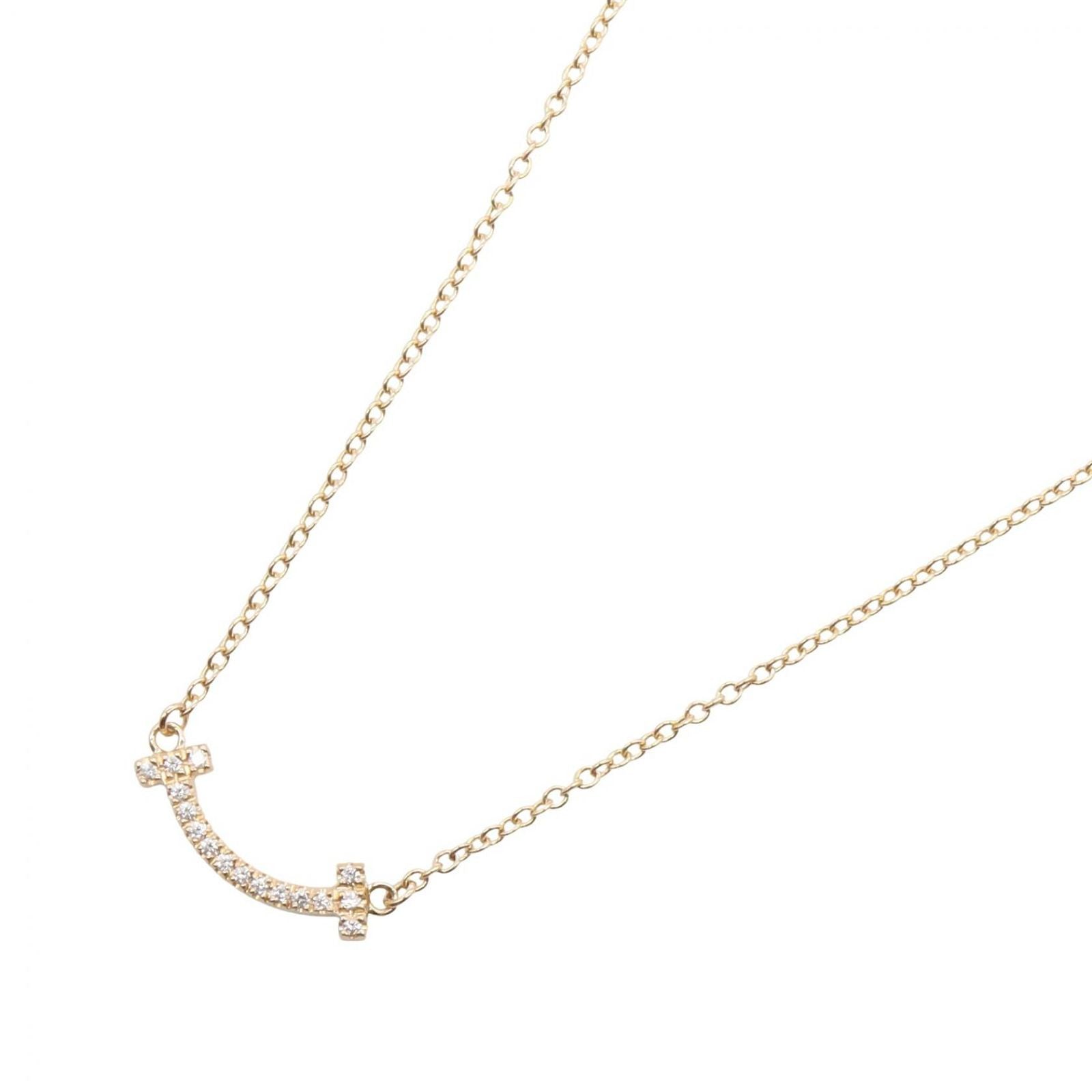 Tiffany Necklace Co T 42.5/47.5 K18Pg