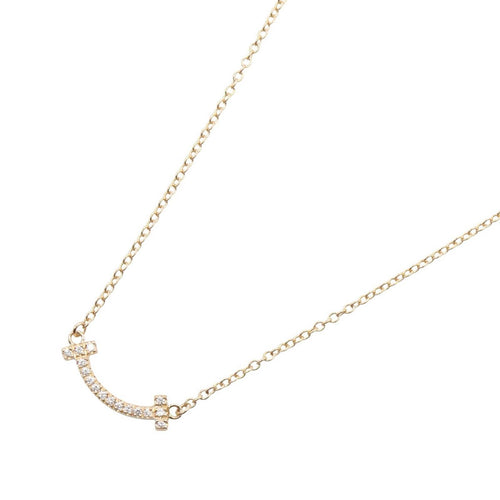Tiffany Necklace Co T 42.5/47.5 K18Pg