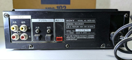 Sony Cd, Md Cassette Decks Mds-102