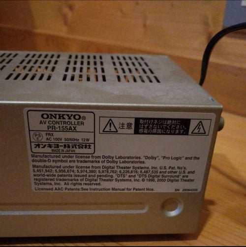 Onkyo Av Amplifier Controller Pr-155Ax