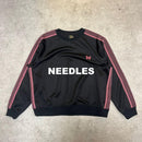 Needles Trainer Sweatshirts Track Crew Neck Shirt Black L