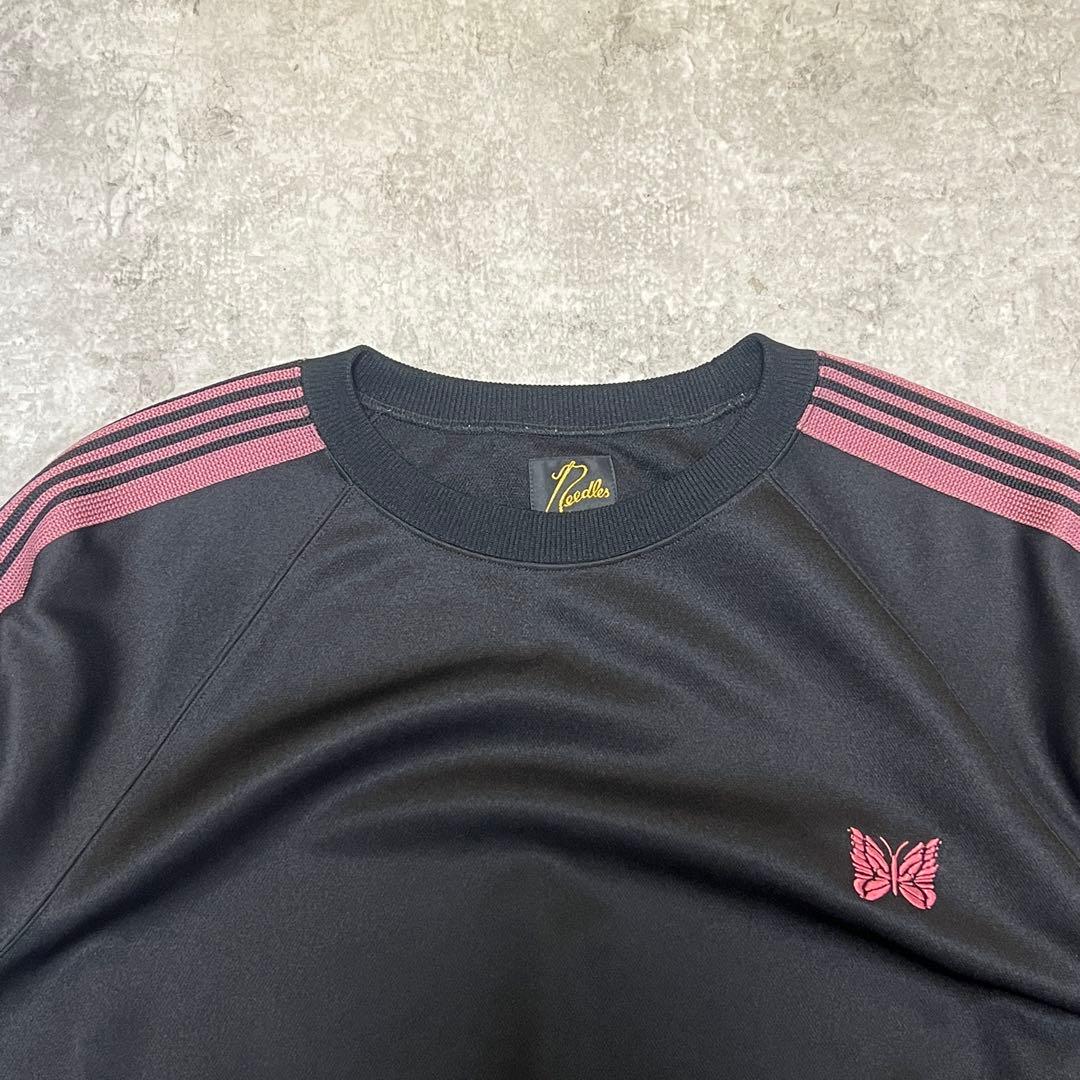 Needles Trainer Sweatshirts Track Crew Neck Shirt Black L