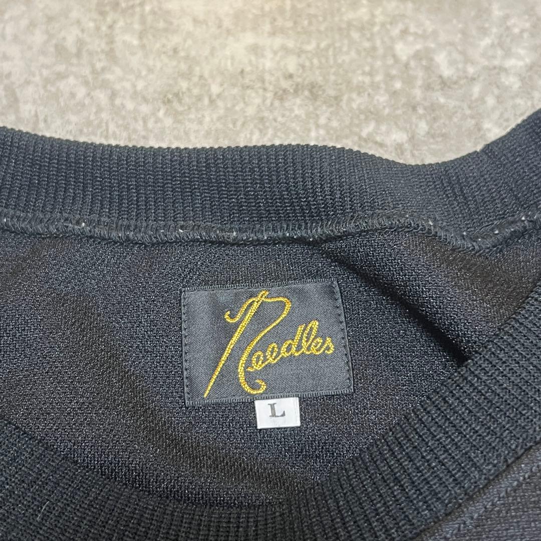 Needles Trainer Sweatshirts Track Crew Neck Shirt Black L