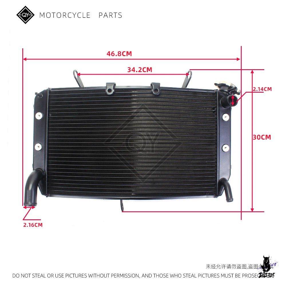 Engine Cooling Device Yamaha Fazer1000 Fz1-S Fz1-N Fzs1000 Fz8-N Fz8-S 2006-2015