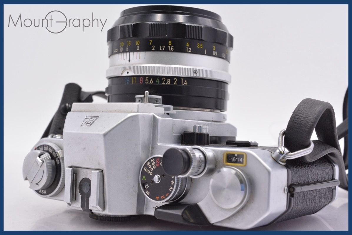 Slr Camera (Film) Nikon Nikomat El Nikkor-S C Auto F1.4 Ai #Yk5709