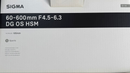 Sigma Lens (Zoom) 60-600Mm F4.5-6.3 Dg Os Hsm Sports