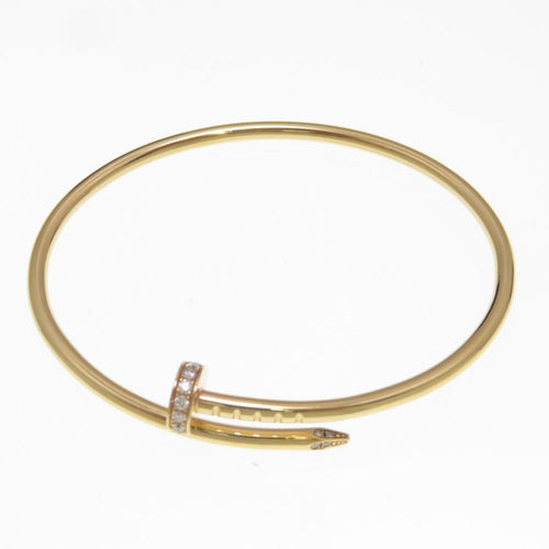 Cartier Bracelet Bl/Sm/Pg/D/8.8G/#15 B6065815 K18 K18Pg/ 431