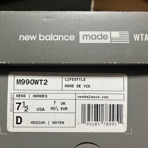 New Balance Sneakers 990V2 Wtaps 990Wt2