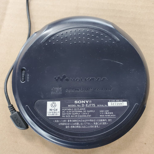 Sony Portable Cd Player Walkman D-Ej775