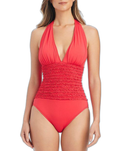 Long Sleeves, Three Quarter Sleeve Bleu Rod Beattie Rufflicious Halter Shirred