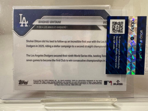 Mlb Ssp 2025 Topps Ws Psa