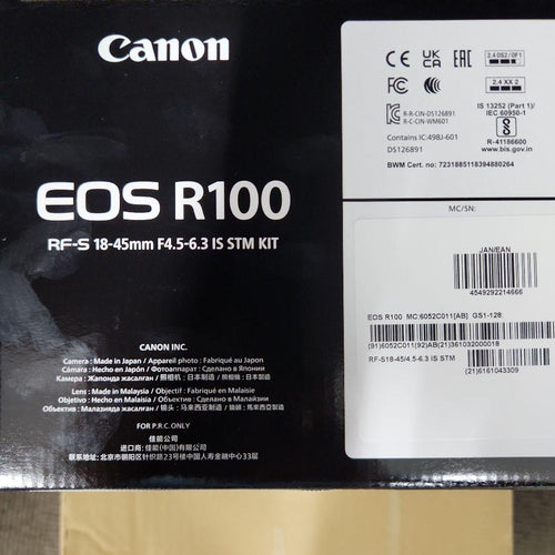 Canon Digital Slrs Eos R100 Rf-S 18-45Mm