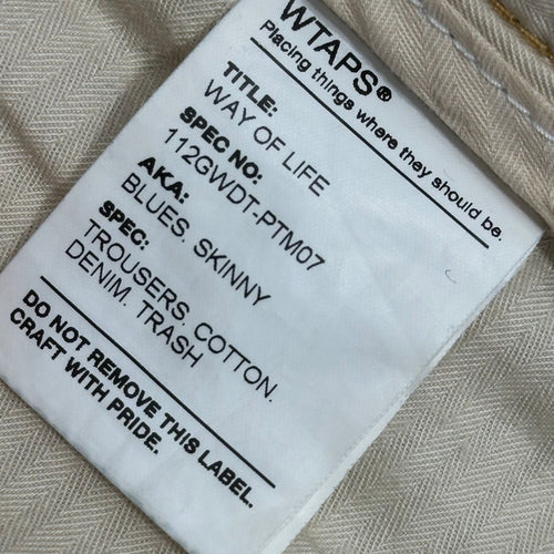 Wtaps Others 11Aw Blues Skinny Trousers Cotton Denim Trash 112Gwdt-Ptm07 M
