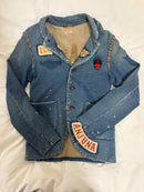 Kapital Denim Jackets Mc Jacket With Studs And Patches