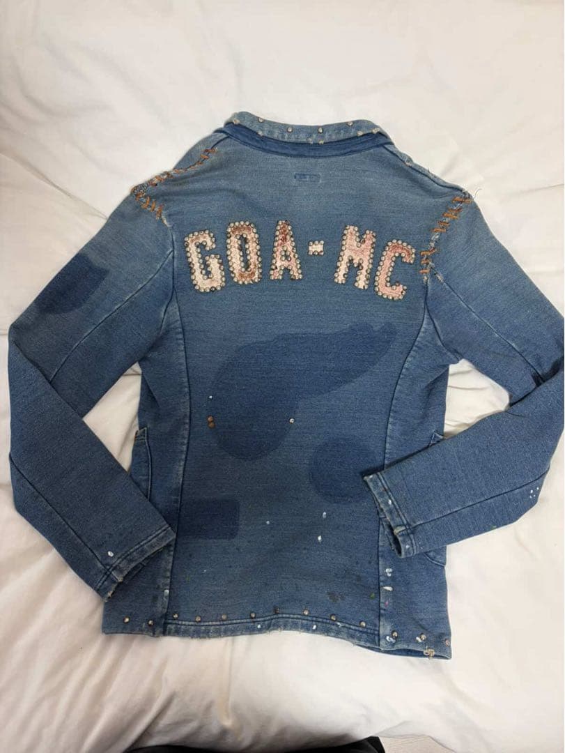 Kapital Denim Jackets Mc Jacket With Studs And Patches