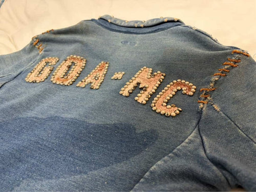 Kapital Denim Jackets Mc Jacket With Studs And Patches