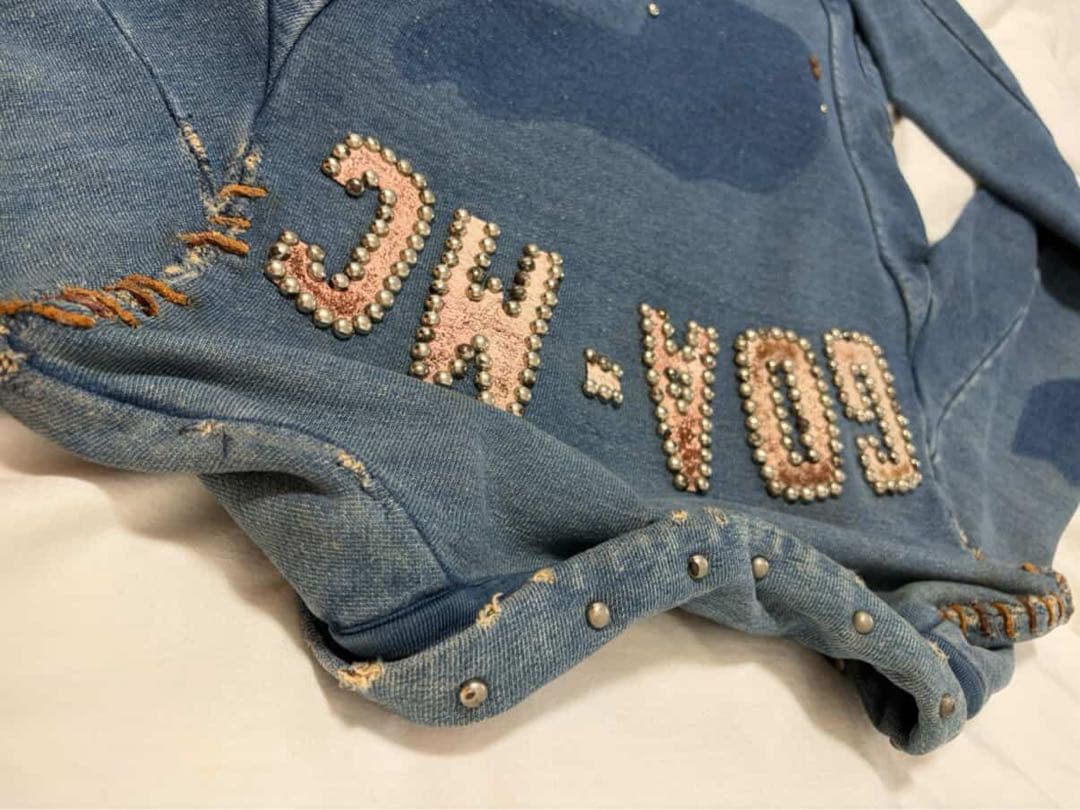 Kapital Denim Jackets Mc Jacket With Studs And Patches