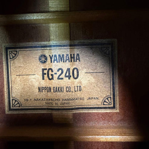 Yamaha Acoustic Guitars Vintage Fg-240
