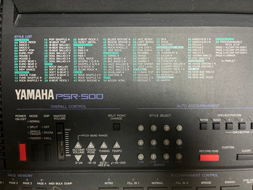 Yamaha Sequencer Yamha Psr-500