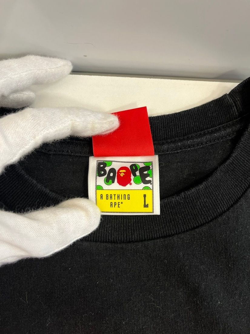 A Bathing Ape T -Shirt Peanuts Bape Present Snoopy 1A73110908 L 101Mt-5526