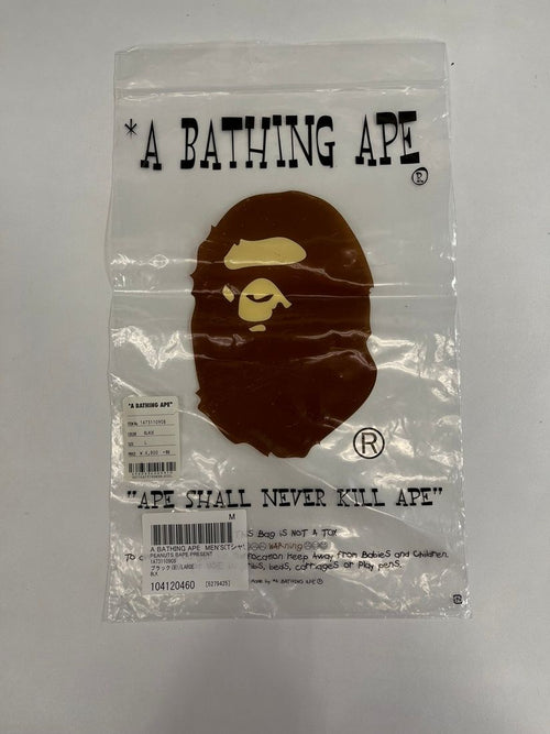 A Bathing Ape T -Shirt Peanuts Bape Present Snoopy 1A73110908 L 101Mt-5526