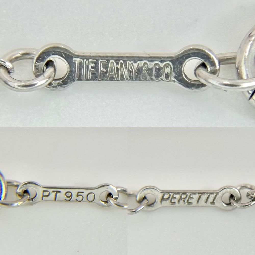 Tiffany Necklace Tiffany&Co. Pt950 6.6G
