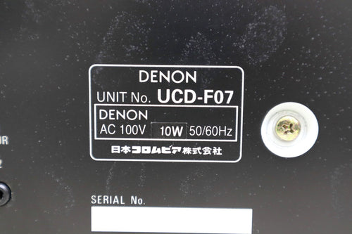 Denon Cd Sacd Player (Ucd-F07) (Upa-F07)