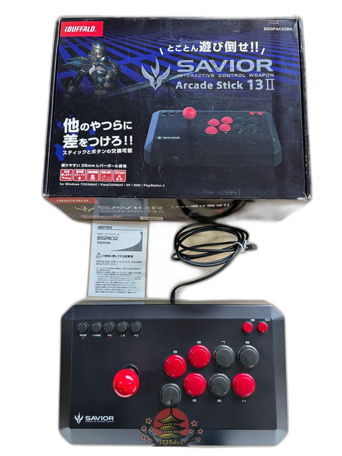 Controller Ibuffalo Usb Pc/Ps3 13 Bsgpac02Bk