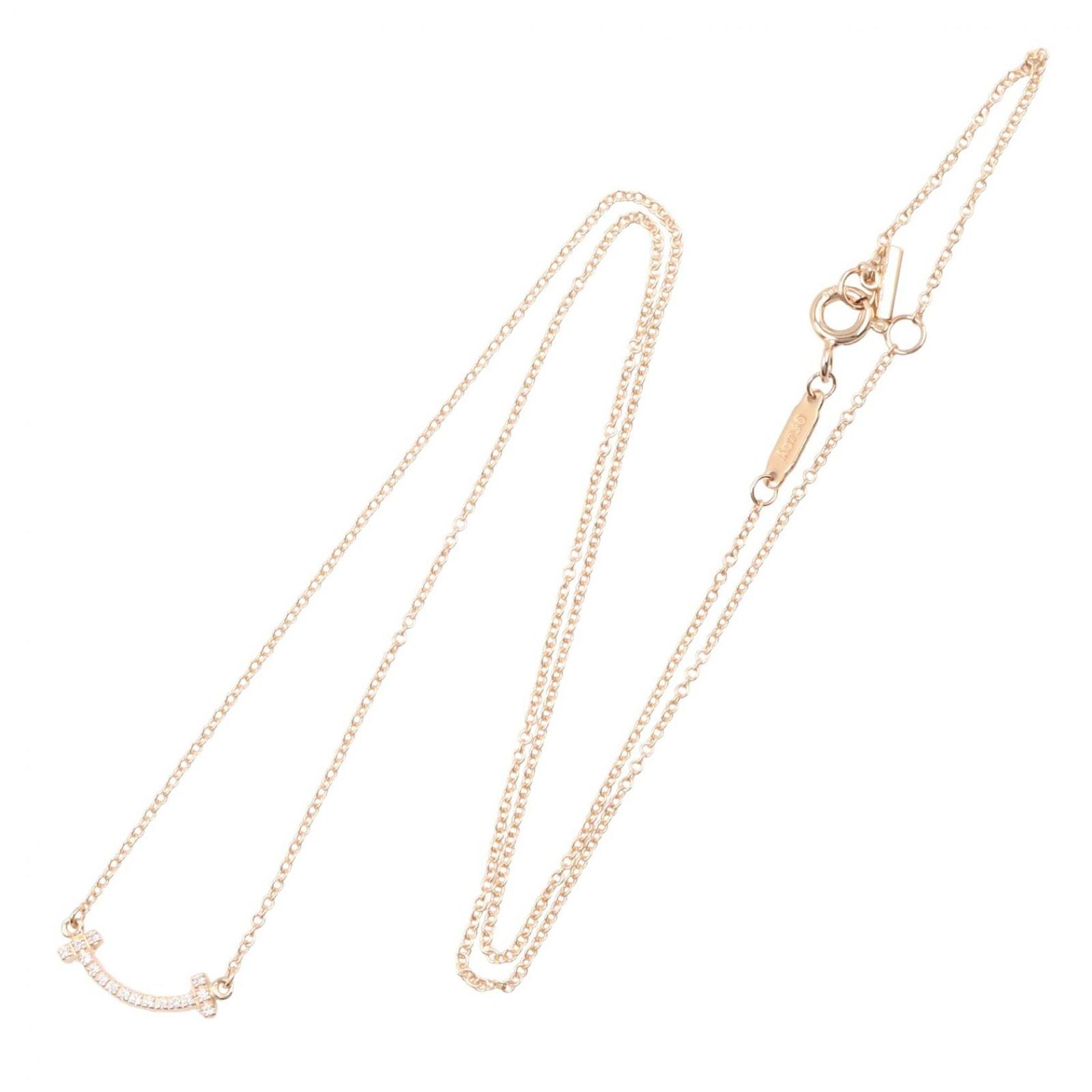 Tiffany Necklace Co T 62617772 40.5/45 K18Pg