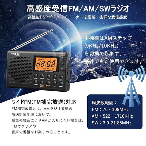 Portable Tv Yorek Am/Fm/Sw Fm 1