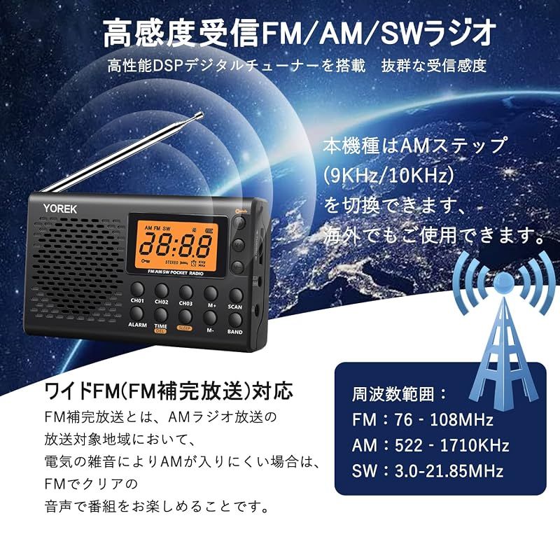 Portable Tv Yorek Am/Fm/Sw Fm 1
