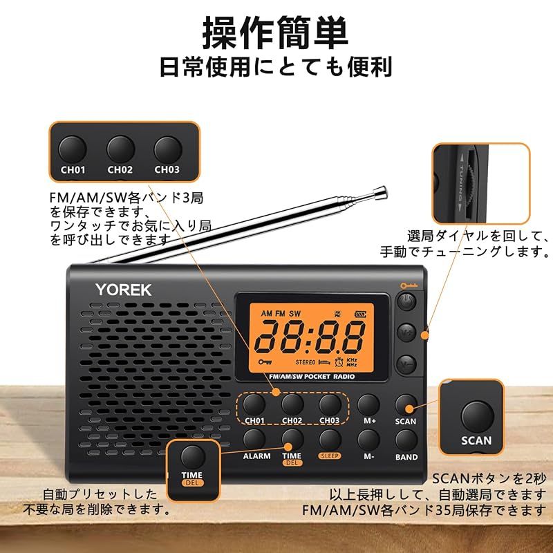 Portable Tv Yorek Am/Fm/Sw Fm 0
