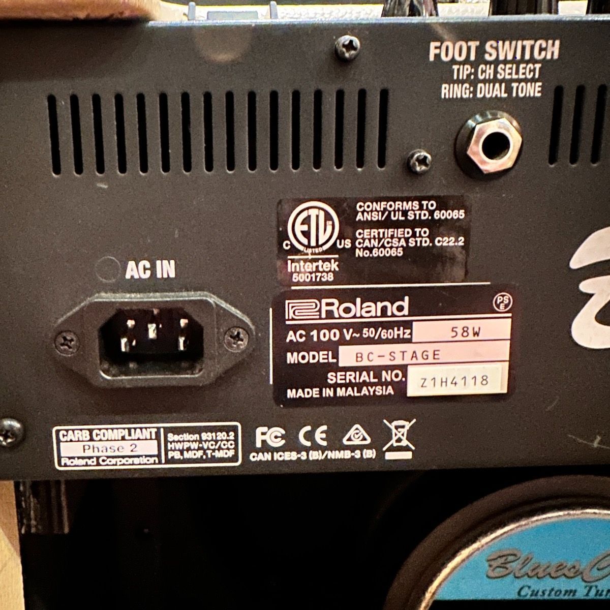 Roland Guitar Amplifier Bc-Stage Blues Cube