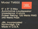Jbl Elliptical Type Tm930 3Way