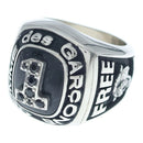 Comme Des Garcons Ring Happy Holidays Live Free Champion