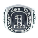 Comme Des Garcons Ring Happy Holidays Live Free Champion