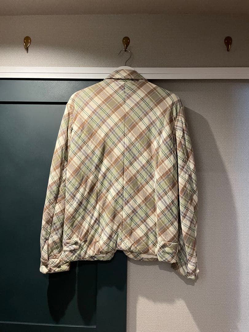 Comme Des Garcons Homme Plus Blouson Jackets M 97Fw Plaid Padded Bomber