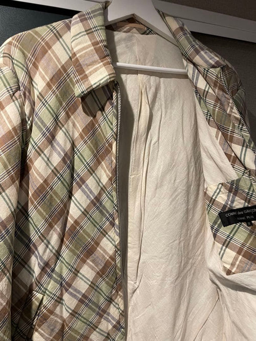 Comme Des Garcons Homme Plus Blouson Jackets M 97Fw Plaid Padded Bomber