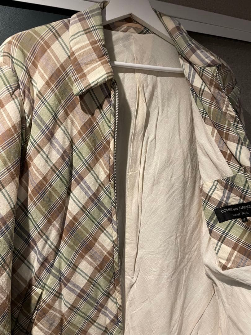 Comme Des Garcons Homme Plus Blouson Jackets M 97Fw Plaid Padded Bomber