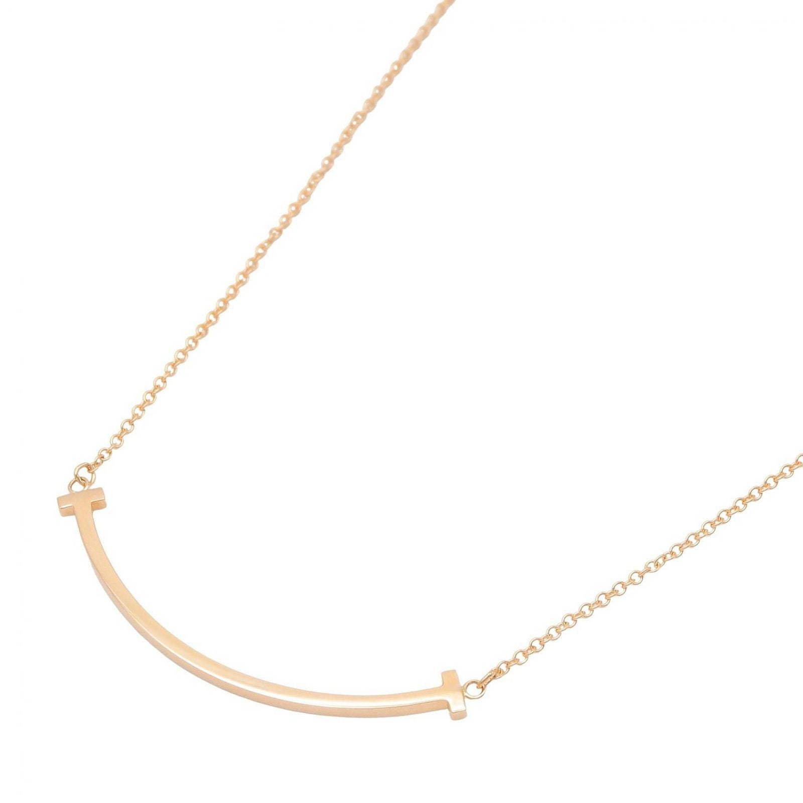 Tiffany Necklace Co T 40.5/45.5 K18Pg