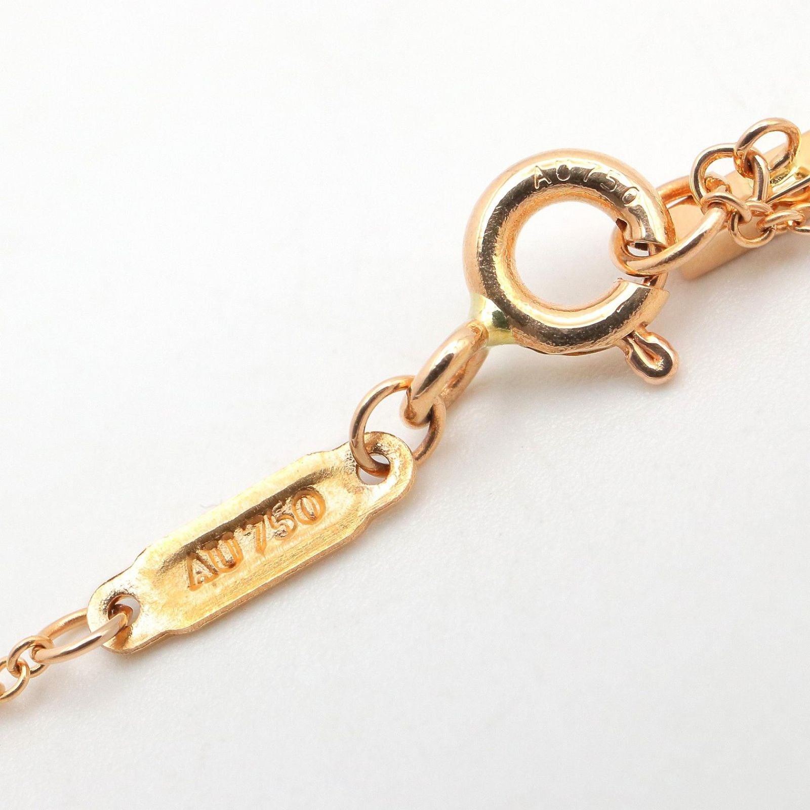 Tiffany Necklace Co T 40.5/45.5 K18Pg